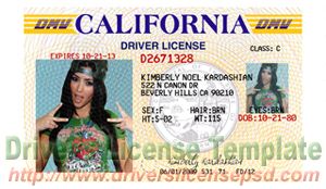 ca drivers license font