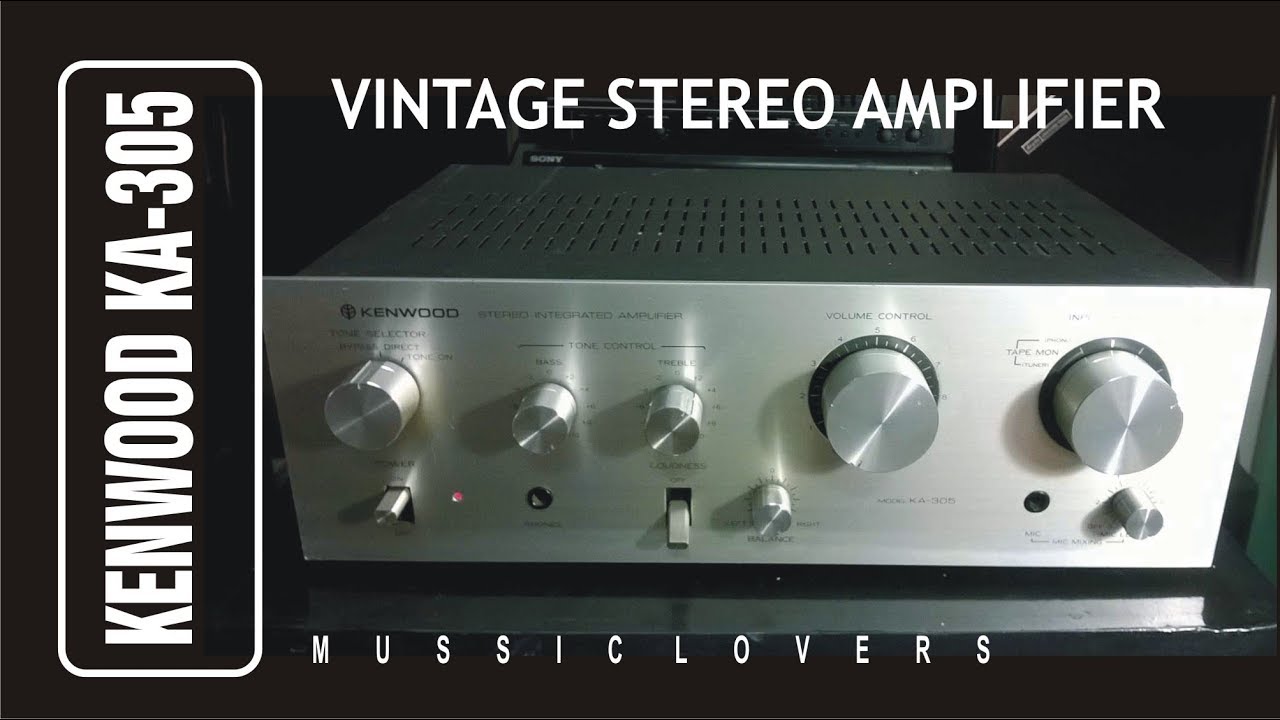 vintage kenwood stereo amplifier